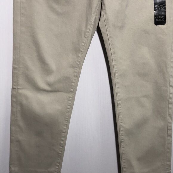 J Crew Pants Mens 28 x 30 Tan Stone Straight Garment Dyed Five Pocket New - Picture 6 of 14